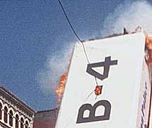 Showing the wire used to pull the truck over